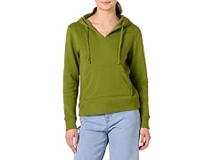 Amazon Essentials Women's V-Neck Hooded Sweatshirt