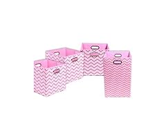 4-Pc Bin Bundle - Pink Chevron
