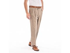 Dockers Men's Signature Pleated Relaxed Fit Pants
