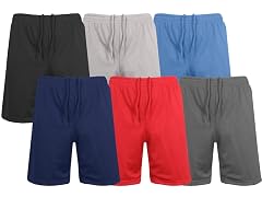 3Pk Asst Mens Classic Mesh Shorts
