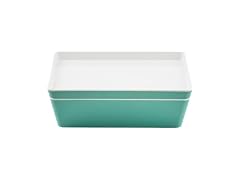 TableCraft Marvista Collection Rectangular Stackable Bowl and Lid