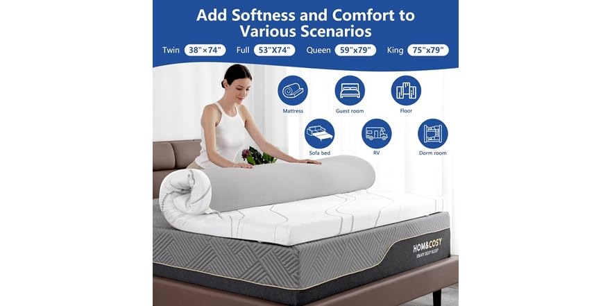 WEUP Firm Mattress Topper 4