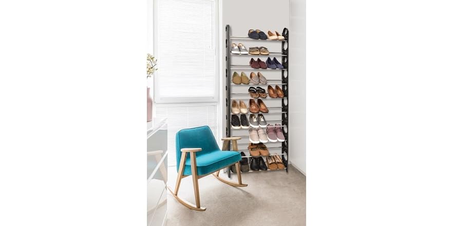 10 Tier Stackable Shoe Rack