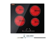 Built in Electric Ceramic 23.2 x 20.5 inch Stove Top