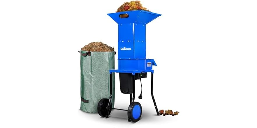 Landworks Electric Leaf Mulcher & Shredder- 15-AMP, 1800W