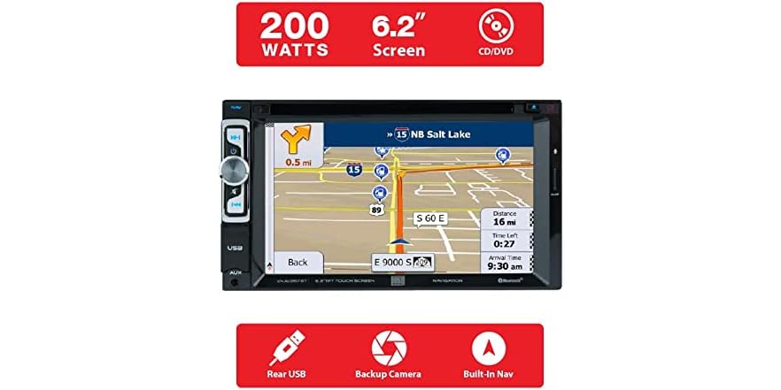 Dual Electronics XNAV267BT 6.2-inch LED