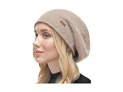 FURTALK Slouchy beanie-Mixed Brown