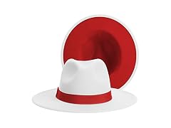 SAJUZEN Wide Brim Fedora Hat