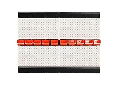 TNINE 16pcs Pegboard Basket & Rail Accessory Kit
