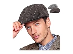 LADYBRO 2Pack Tweed Newsboy Hats for Men