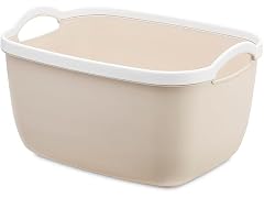 Whitmor 6-Pack Plastic Storage Bin Beige