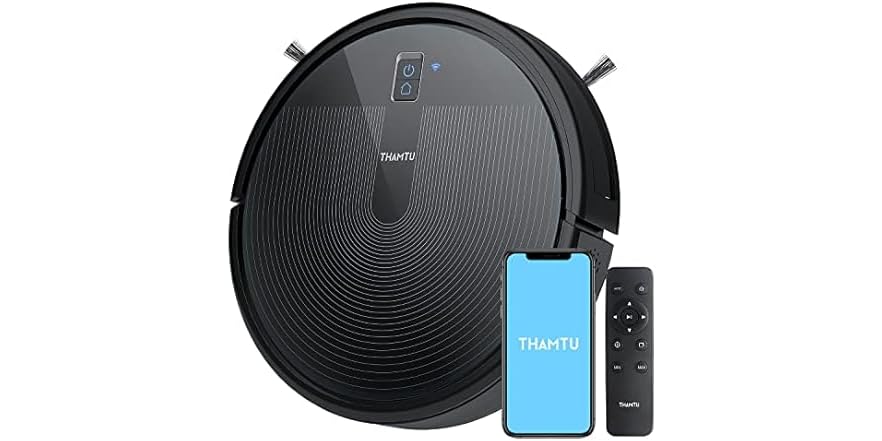 Thamtu G10 Robot Vacuum with 2700Pa Suction (Black)