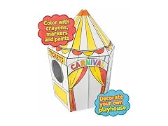 Easy Playhouse Cardboard Carnival Tent