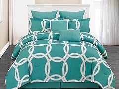 Redington Hotel 8pc Comforter Set- Blue-Green