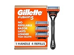 Gillette Fusion5 Razor + 4 Blade Refills