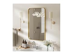 MODCART 24x36 Gold Bathroom Mirror