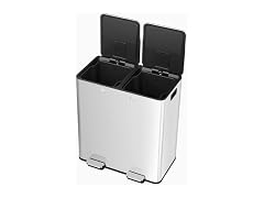 PrecisionAuto 8 Gal Recycling Bin Silver