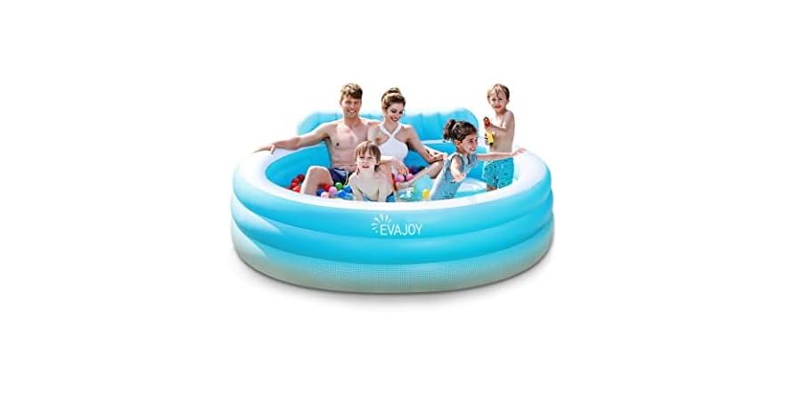 Evajoy Inflatable Pool, Full-Sized Infla