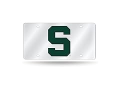 MSU License Plate Silver
