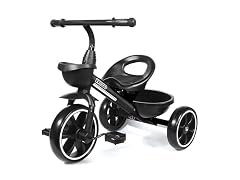 Kriddo Kids Tricycle with Basket, Black