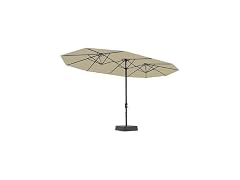 GarveeLife 15 ft Large Patio Umbrella with Base Included