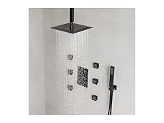 EVERSTEIN 12" Ceiling Mount Rainfall Shower System