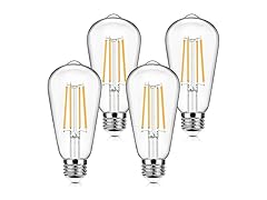 4-Pack Vintage LED Edison Bulbs 100W Equivalent