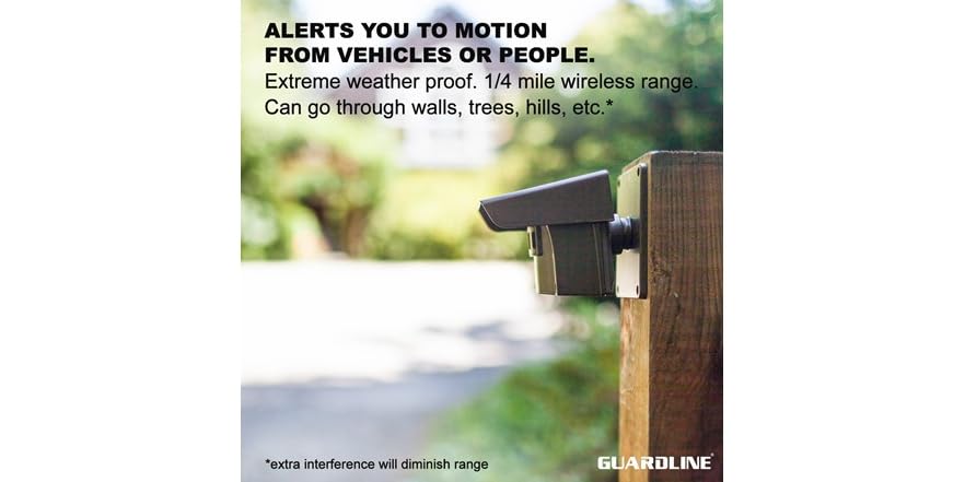 Guardline 1/4-Mile Long Range Wireless Driveway Alarm