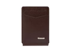 Haggar Men (OS) Rfid Leather Magnetic Wallet Brown