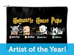 "Hogwarts House Pups" Accessory Pouch