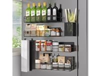 Magnetic Spice Rack 6pc Black