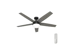 Hunter Fan 60 inch Matte Black Indoor Ceiling Fan with LED