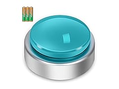 BATVOX Large Talking Button Alarm Clock