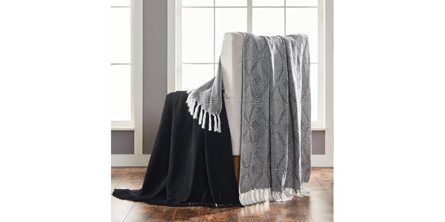 Modern Threads Chester Throw, 2pk