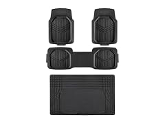Amazon Basics 4-Piece Heavy Duty Anti-Slip Floor Mats