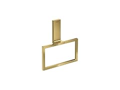 AXOR Universal Rectangular Towel Ring in Polished Gold Optic