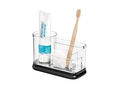 iDesign Divided Vanity Organizer, Clear/Matte