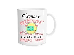 DOPHOME Funny coffee Mug - Camper Queen