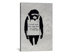 Laugh Now, Sandwich Board-Wearing Monkey