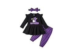 My 1st Halloween Baby Girl Outfit- Purple