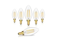 GoBright Dimmable E12 Candelabra LED Light Bulbs Warm White