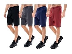{4PK} Men's French Terry Shorts