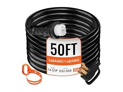 50FT Generator Power Cord 50-Amp 125/250-volt