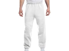 Jerzees Sweatpants, White (M)