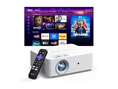 ELEPHAS Roku TV Smart Projector