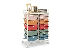 LUARANE Rolling Cart with 15 Drawers