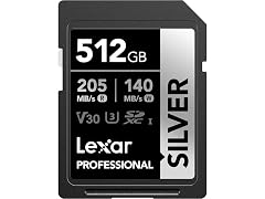 Lexar Silver SD Memory Card (512GB or 1TB)