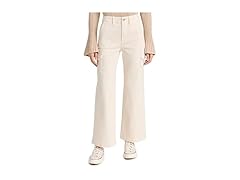 PAIGE Womens (28) Carly Cargo Jeans Quartz Sand