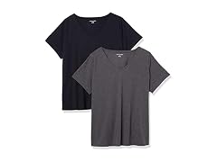 Amazon Essentials (1X) Women's Classic-Fit Black
