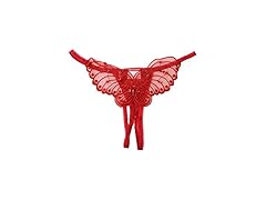 Flirtzy Sheer Butterfly Applique Crotch